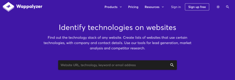 Wappalyzer – 好用的網站技術資訊工具